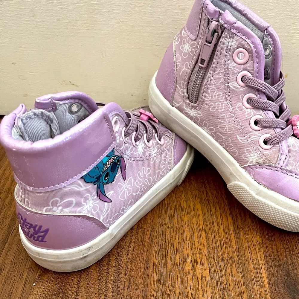LILO and Stitch size 8 high top sneakers